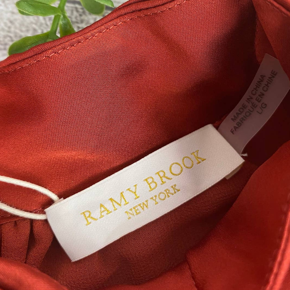 NEW RAMEY BROOK Avia Structured Shoulder Clay Sleeveless Top Lg - Picture 8 of 11